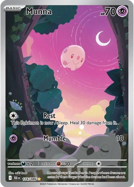 Munna (116/086) [Scarlet & Violet: Black Bolt] Pokemon Single Pokémon  | Multizone: Comics And Games