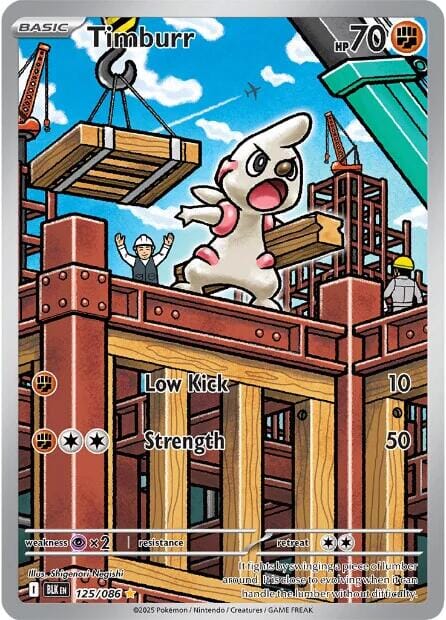 Timburr (125/086) [Scarlet & Violet: Black Bolt] Pokemon Single Pokémon  | Multizone: Comics And Games