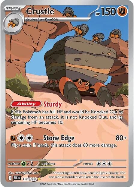 Crustle (130/086) [Scarlet & Violet: Black Bolt] Pokemon Single Pokémon  | Multizone: Comics And Games