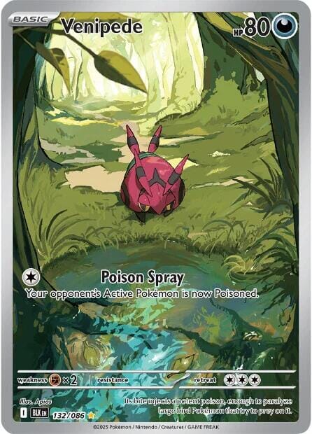Venipede (132/086) [Scarlet & Violet: Black Bolt] Pokemon Single Pokémon  | Multizone: Comics And Games