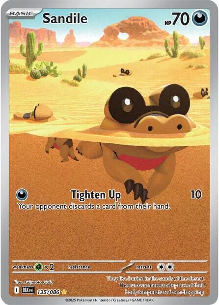 Sandile (135/086) [Scarlet & Violet: Black Bolt] Pokemon Single Pokémon  | Multizone: Comics And Games