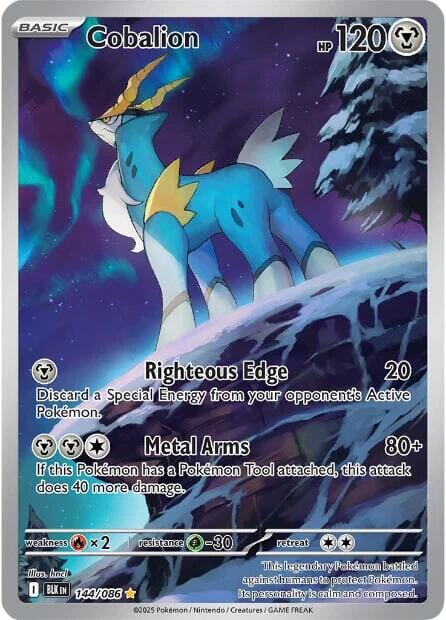 Cobalion (144/086) [Scarlet & Violet: Black Bolt] Pokemon Single Pokémon  | Multizone: Comics And Games