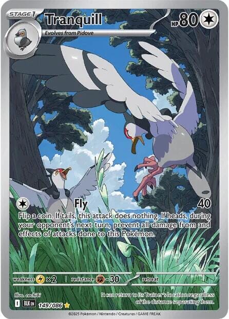 Tranquill (149/086) [Scarlet & Violet: Black Bolt] Pokemon Single Pokémon  | Multizone: Comics And Games