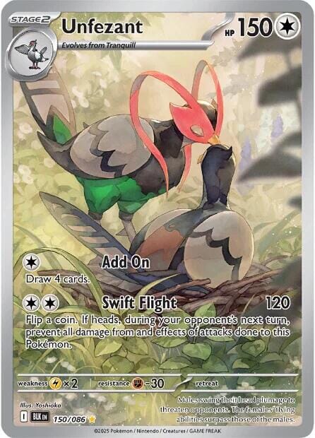 Unfezant (150/086) [Scarlet & Violet: Black Bolt] Pokemon Single Pokémon  | Multizone: Comics And Games