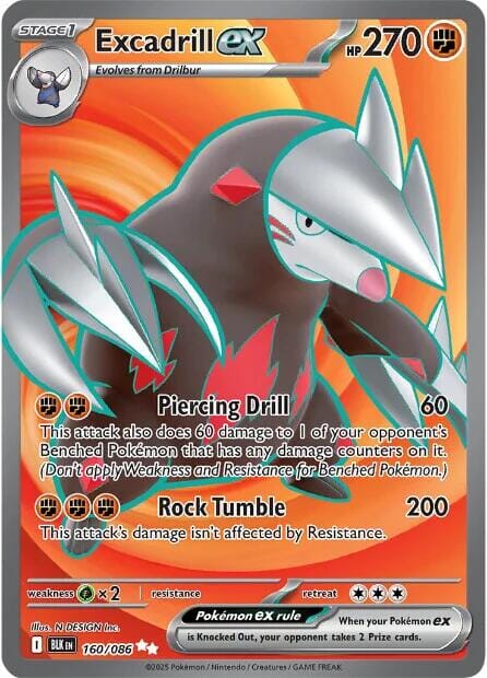 Excadrill ex (160/086) [Scarlet & Violet: Black Bolt] Pokemon Single Pokémon  | Multizone: Comics And Games