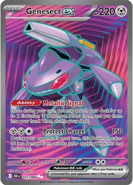 Genesect ex (161/086) [Scarlet & Violet: Black Bolt] Pokemon Single Pokémon  | Multizone: Comics And Games