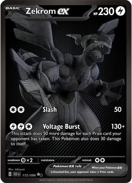 Zekrom ex (172/086) [Scarlet & Violet: Black Bolt] Pokemon Single Pokémon  | Multizone: Comics And Games