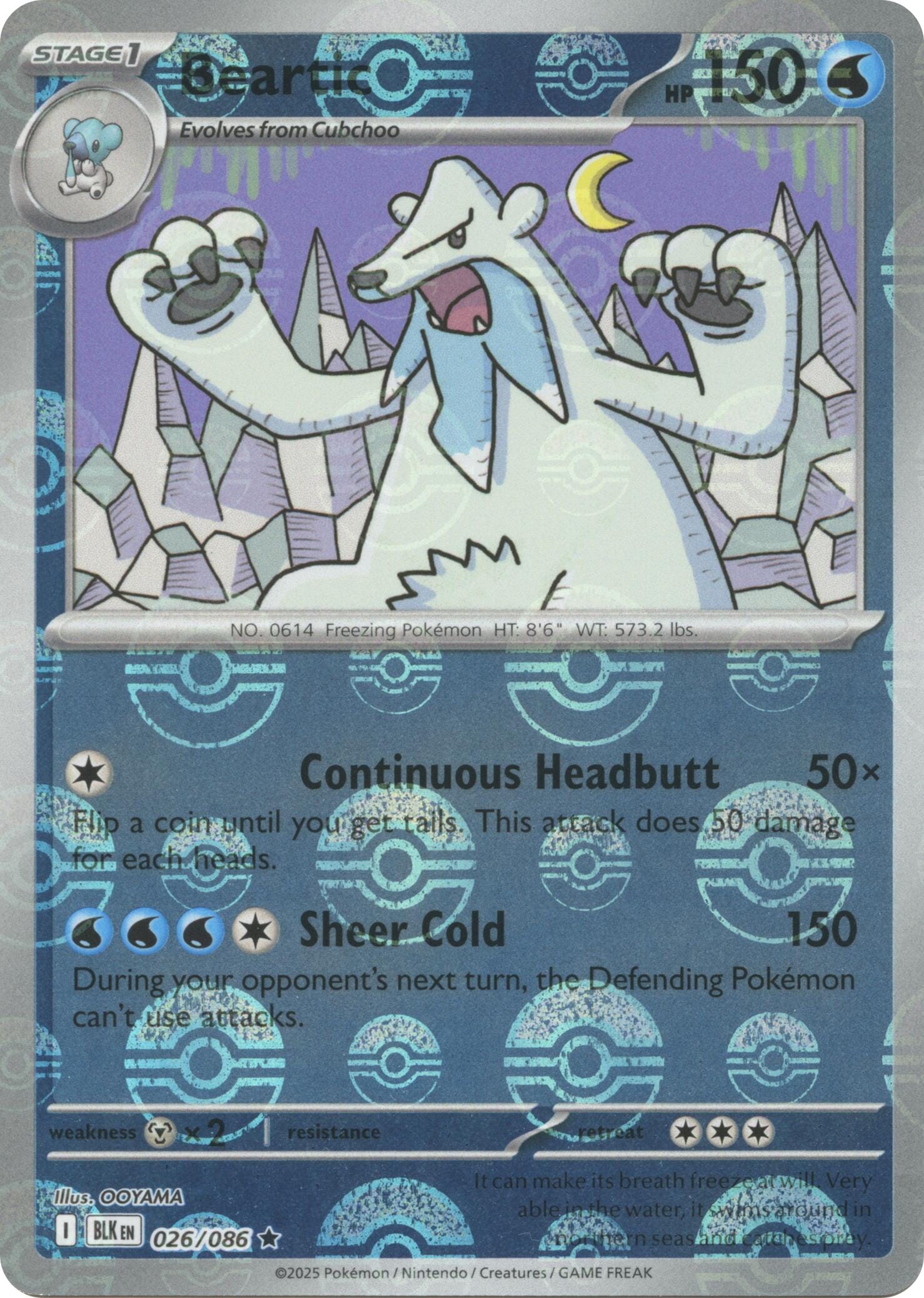 Beartic (026/086) (Poke Ball Pattern) [Scarlet & Violet: Black Bolt] Pokemon Single Pokémon  | Multizone: Comics And Games