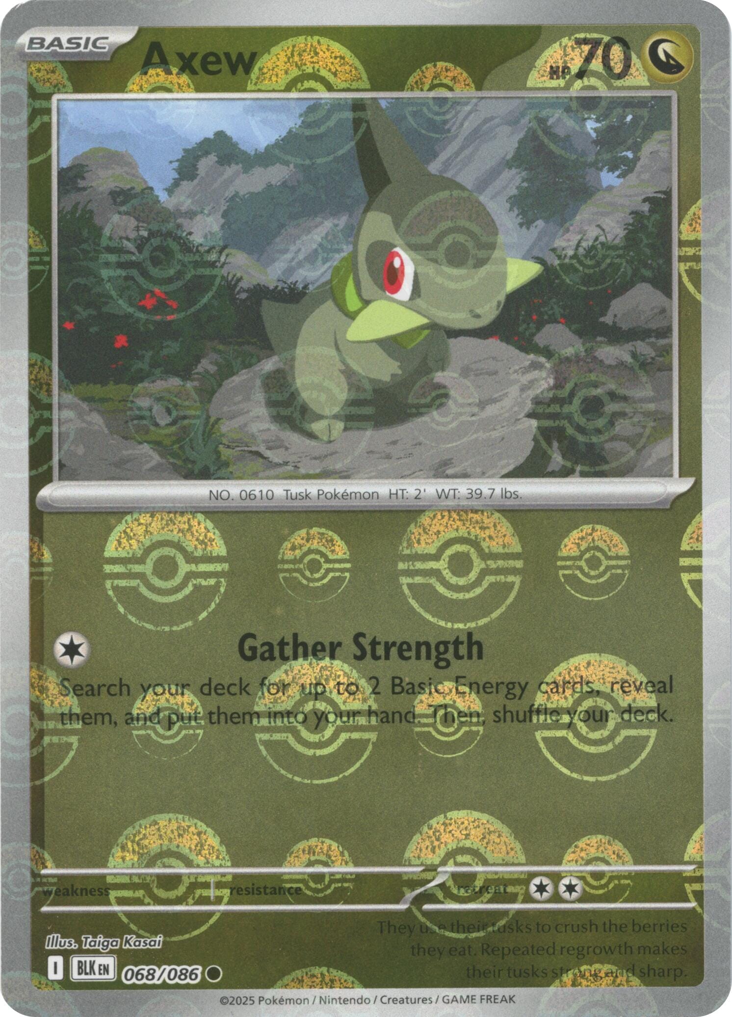 Axew (068/086) (Poke Ball Pattern) [Scarlet & Violet: Black Bolt] Pokemon Single Pokémon  | Multizone: Comics And Games