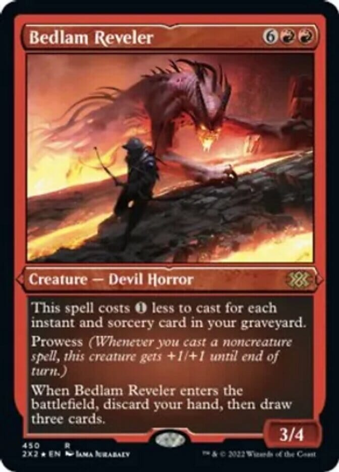 Bedlam Reveler (Foil Etched) [Double Masters 2022] MTG Single Magic: The Gathering  | Multizone: Comics And Games