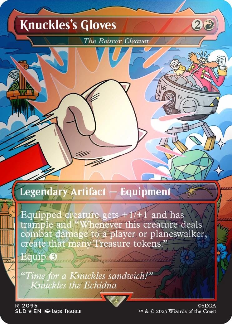 Knuckles's Gloves - The Reaver Cleaver (Rainbow Foil) [Secret Lair Drop Series] MTG Single Magic: The Gathering  | Multizone: Comics And Games