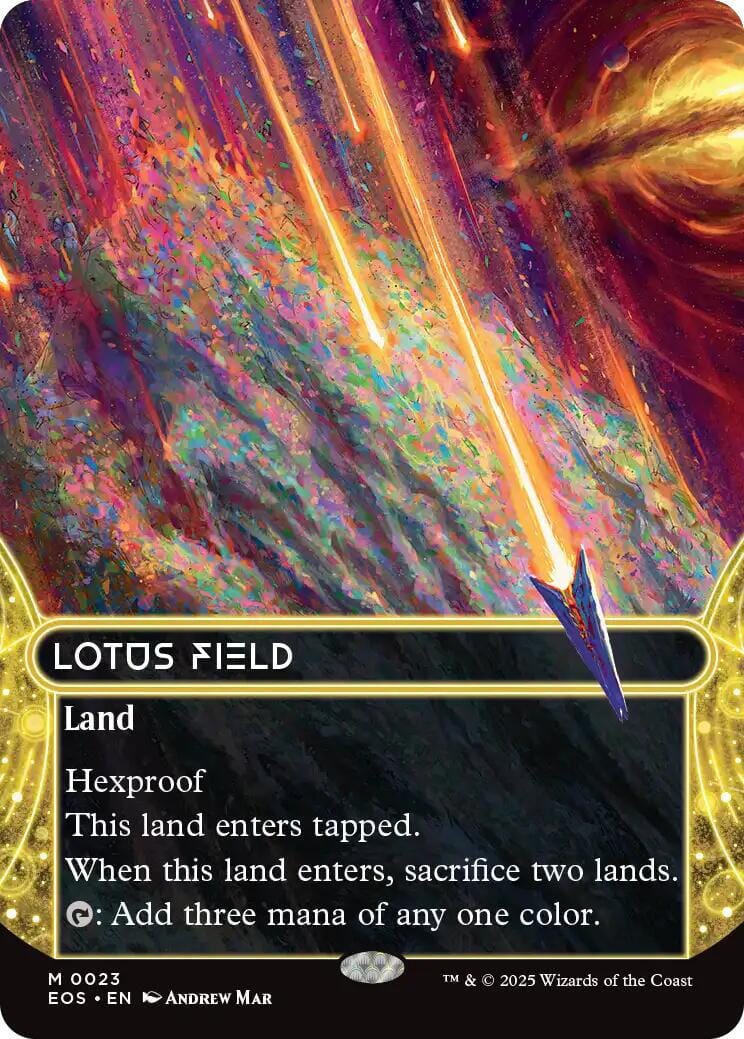 Lotus Field (0023) (Borderless) [Edge of Eternities: Stellar Sights] MTG Single Magic: The Gathering  | Multizone: Comics And Games