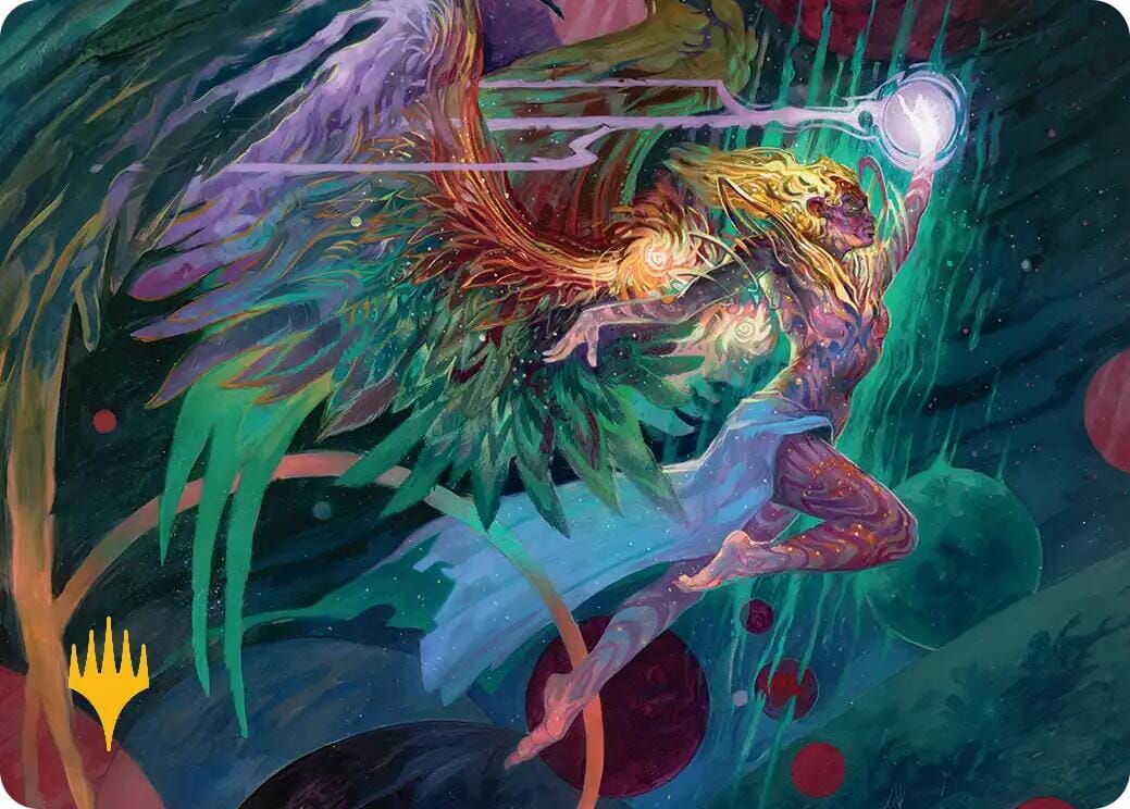 Exalted Sunborn Art Card (Gold-Stamped Signature) [Edge of Eternities Art Series] MTG Single Magic: The Gathering  | Multizone: Comics And Games