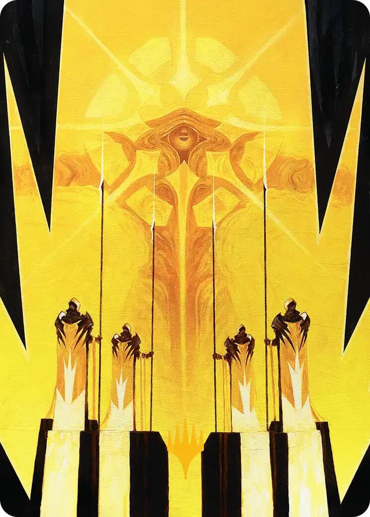 Hardlight Containment Art Card (Gold-Stamped Planeswalker Symbol) [Edge of Eternities Art Series] MTG Single Magic: The Gathering  | Multizone: Comics And Games