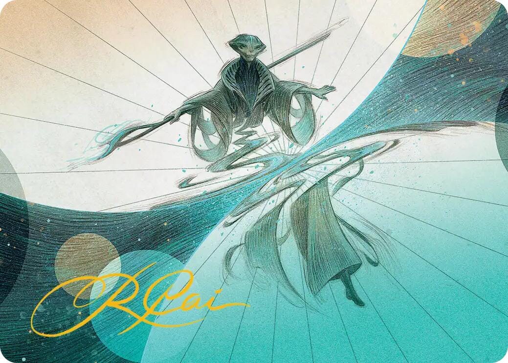 Weftwalking Art Card (Gold-Stamped Signature) [Edge of Eternities Art Series] MTG Single Magic: The Gathering  | Multizone: Comics And Games