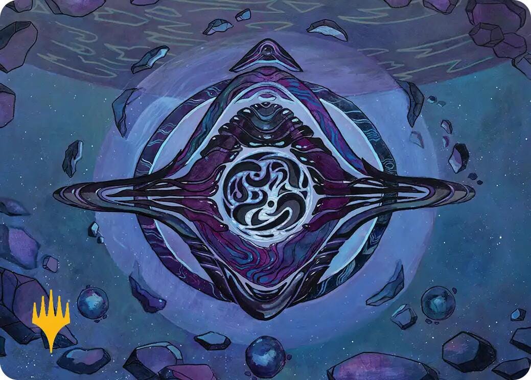Archenemy's Charm Art Card (Gold-Stamped Planeswalker Symbol) [Edge of Eternities Art Series] MTG Single Magic: The Gathering  | Multizone: Comics And Games