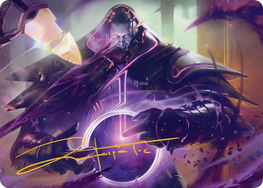 Embrace Oblivion Art Card (Gold-Stamped Signature) [Edge of Eternities Art Series] MTG Single Magic: The Gathering  | Multizone: Comics And Games