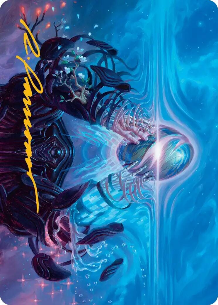 The Endstone Art Card (Gold-Stamped Signature) [Edge of Eternities Art Series] MTG Single Magic: The Gathering  | Multizone: Comics And Games
