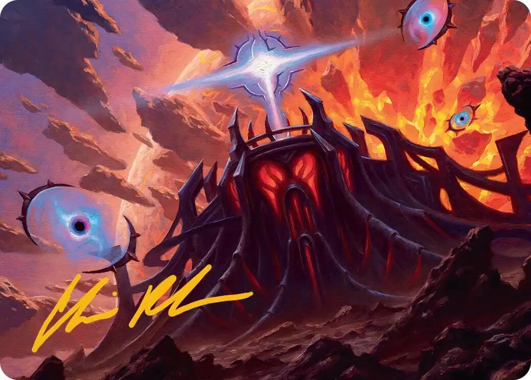 Secluded Starforge Art Card (Gold-Stamped Signature) [Edge of Eternities Art Series] MTG Single Magic: The Gathering  | Multizone: Comics And Games