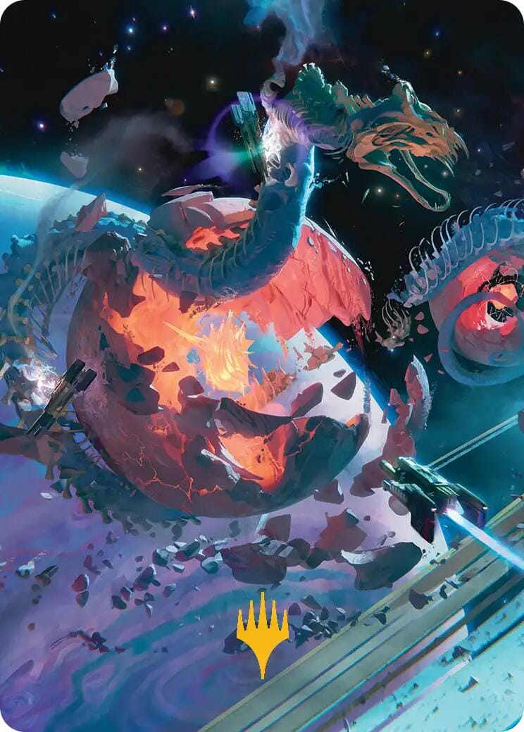 Scavenger Grounds Art Card (47/54) (Gold-Stamped Planeswalker Symbol) [Edge of Eternities Art Series] MTG Single Magic: The Gathering  | Multizone: Comics And Games