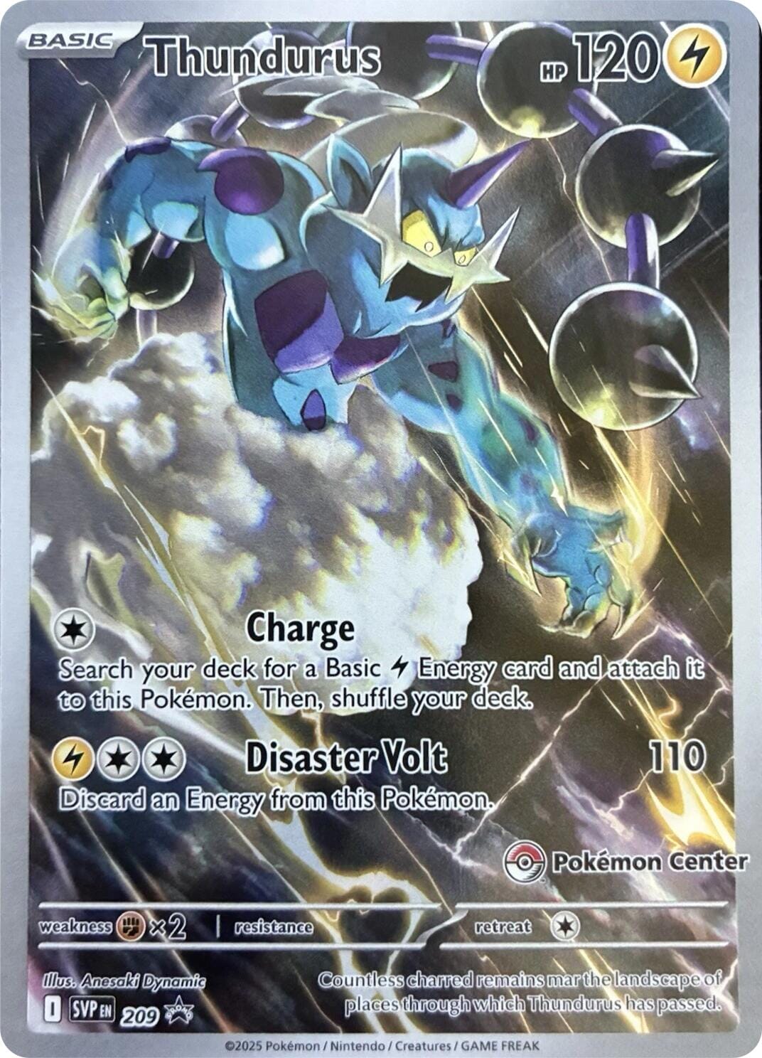 Thundurus (209) (Pokemon Center Exclusive) [Scarlet & Violet: Black Star Promos] Pokemon Single Pokémon  | Multizone: Comics And Games