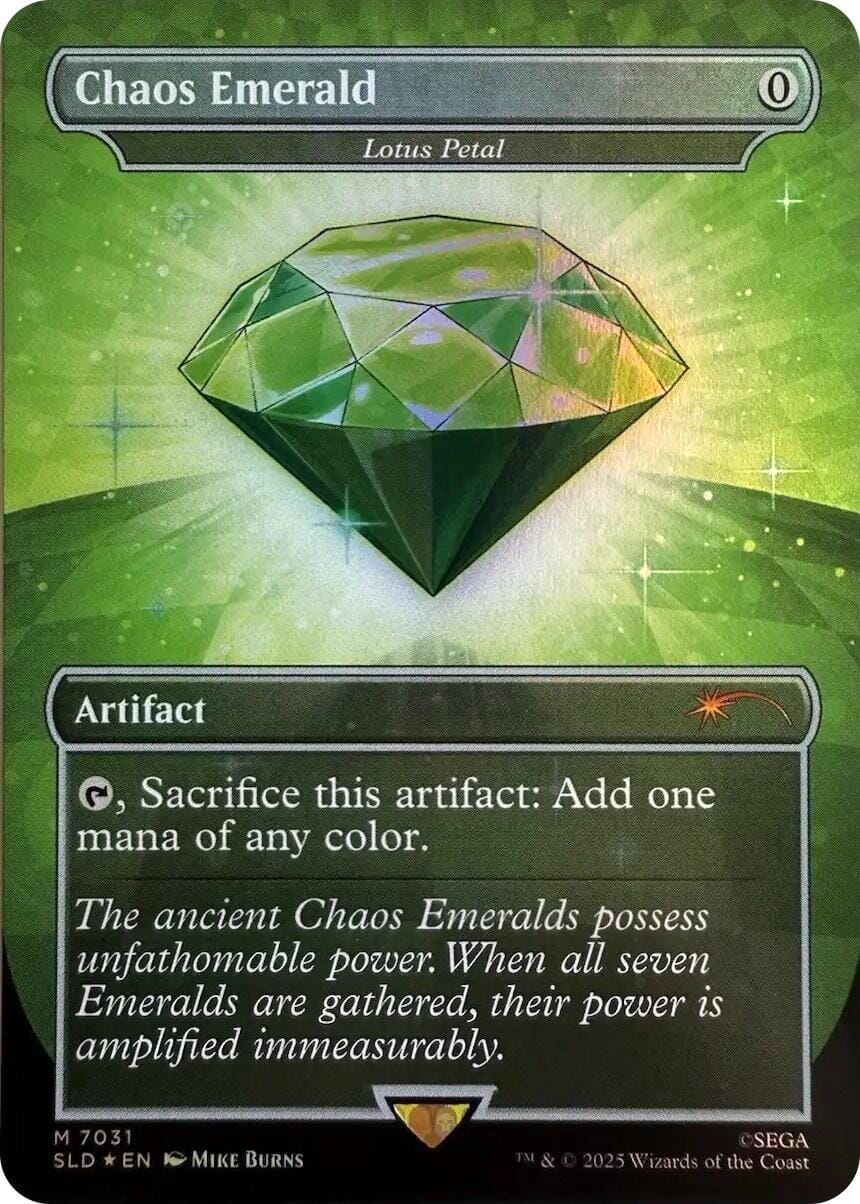 Chaos Emerald - Lotus Petal (7031) [Secret Lair Drop Series] MTG Single Magic: The Gathering  | Multizone: Comics And Games