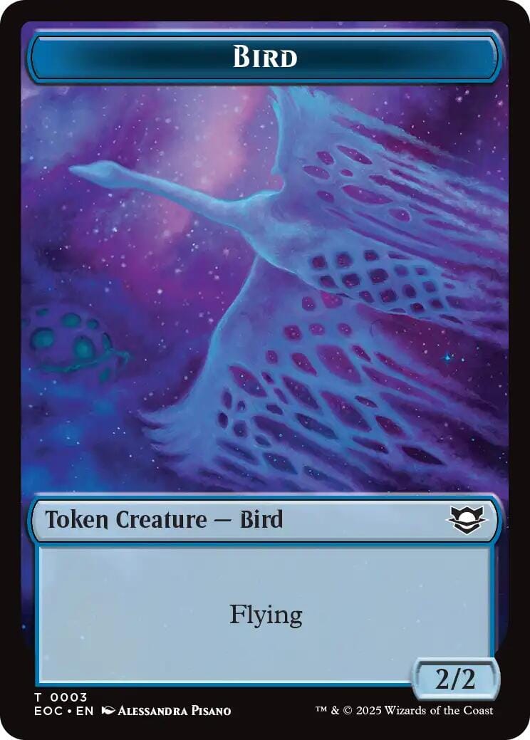 Bird // Golem (0012) Double-Sided Token [Edge of Eternities Commander Tokens] MTG Single Magic: The Gathering  | Multizone: Comics And Games