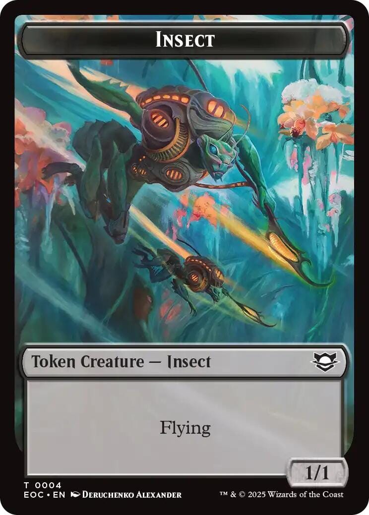 Insect // Elemental (0007) Double-Sided Token [Edge of Eternities Commander Tokens] MTG Single Magic: The Gathering  | Multizone: Comics And Games