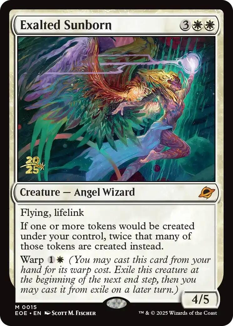 Exalted Sunborn [Edge of Eternities Prerelease Promos] MTG Single Magic: The Gathering  | Multizone: Comics And Games