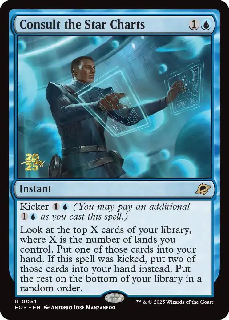 Consult the Star Charts [Edge of Eternities Prerelease Promos] MTG Single Magic: The Gathering  | Multizone: Comics And Games