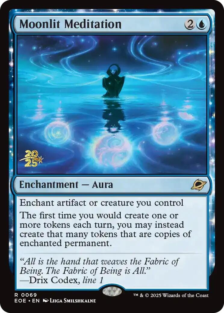 Moonlit Meditation [Edge of Eternities Prerelease Promos] MTG Single Magic: The Gathering  | Multizone: Comics And Games