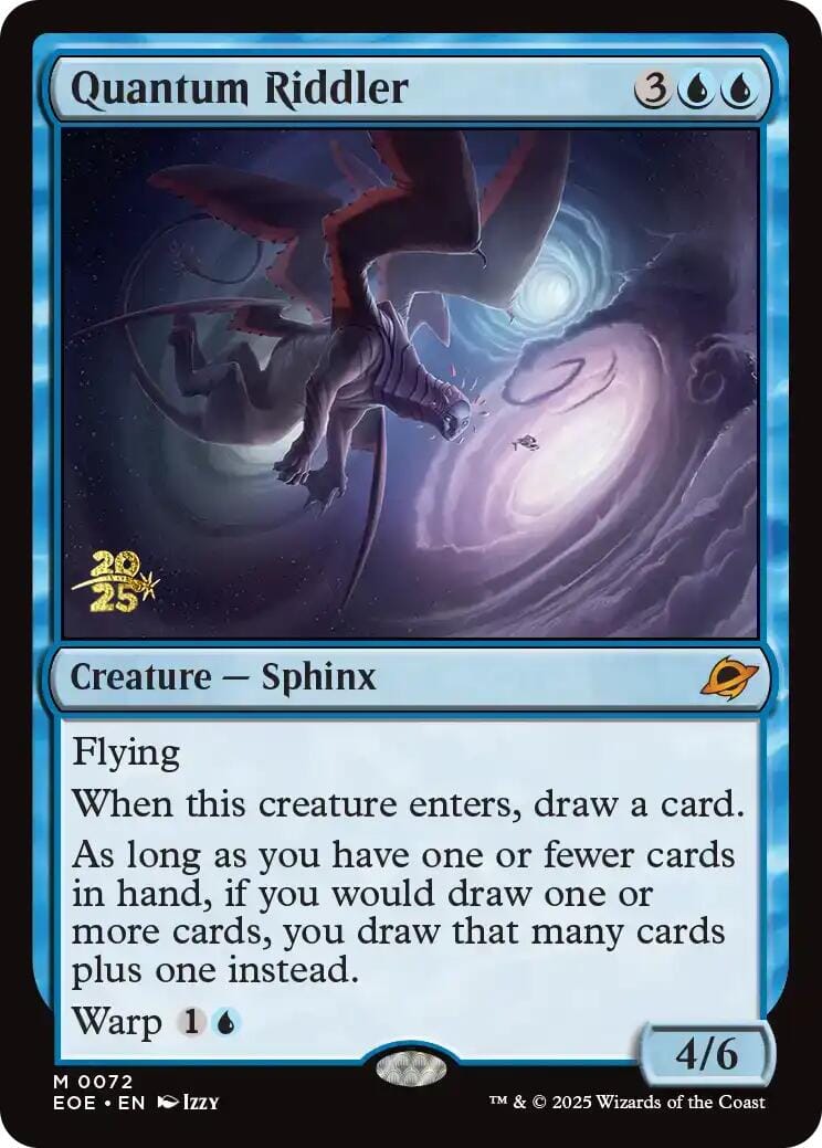 Quantum Riddler [Edge of Eternities Prerelease Promos] MTG Single Magic: The Gathering  | Multizone: Comics And Games