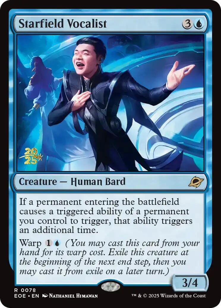 Starfield Vocalist [Edge of Eternities Prerelease Promos] MTG Single Magic: The Gathering  | Multizone: Comics And Games