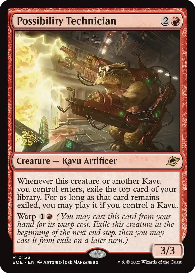 Possibility Technician [Edge of Eternities Prerelease Promos] MTG Single Magic: The Gathering  | Multizone: Comics And Games