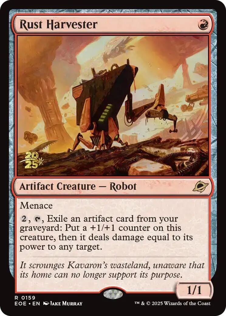 Rust Harvester [Edge of Eternities Prerelease Promos] MTG Single Magic: The Gathering  | Multizone: Comics And Games
