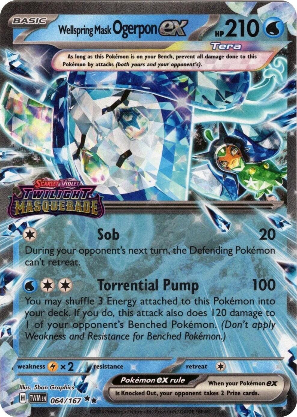 Wellspring Mask Ogerpon ex (064/167) (Stamped) [Miscellaneous Cards] Pokemon Single Pokémon  | Multizone: Comics And Games