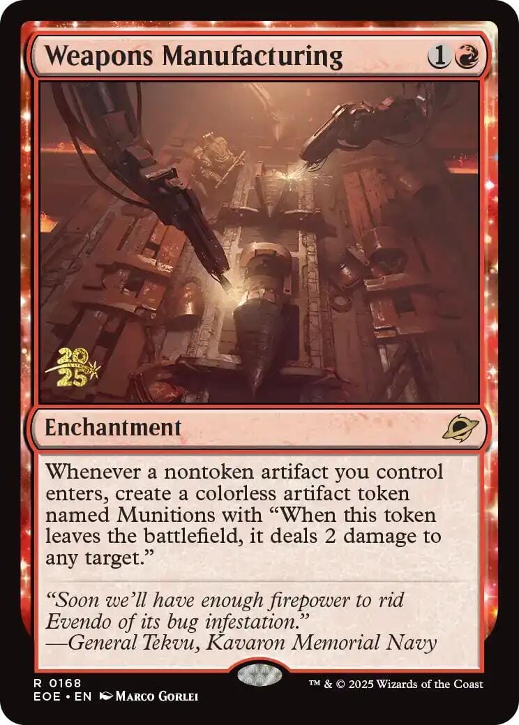 Weapons Manufacturing [Edge of Eternities Prerelease Promos] MTG Single Magic: The Gathering  | Multizone: Comics And Games