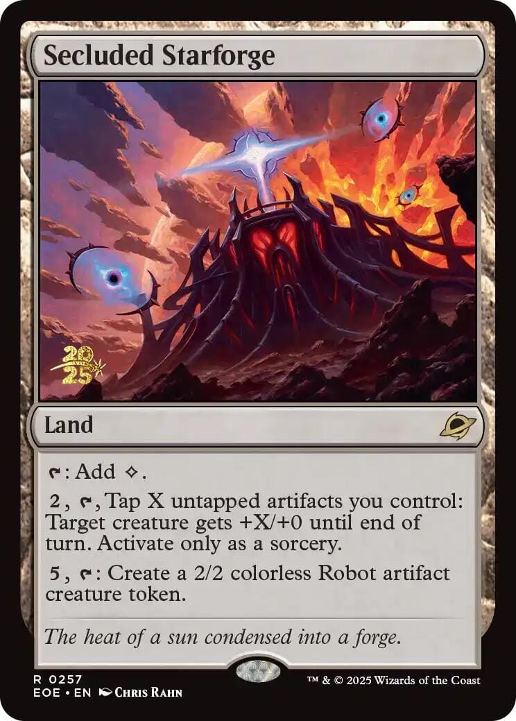 Secluded Starforge [Edge of Eternities Prerelease Promos] MTG Single Magic: The Gathering  | Multizone: Comics And Games