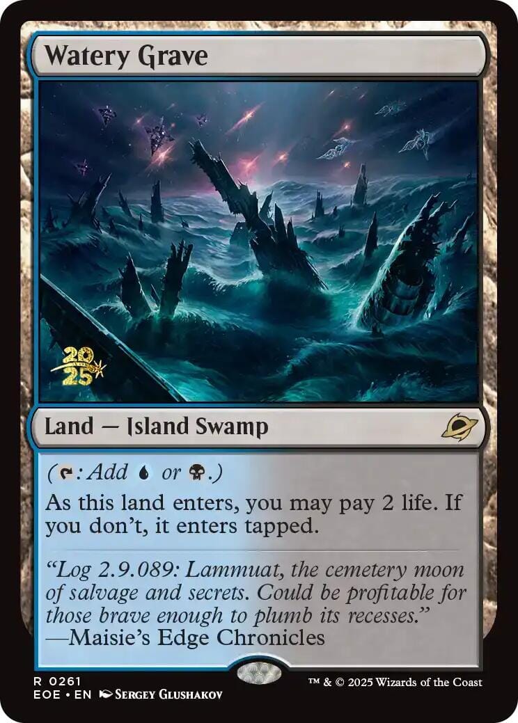 Watery Grave [Edge of Eternities Prerelease Promos] MTG Single Magic: The Gathering  | Multizone: Comics And Games
