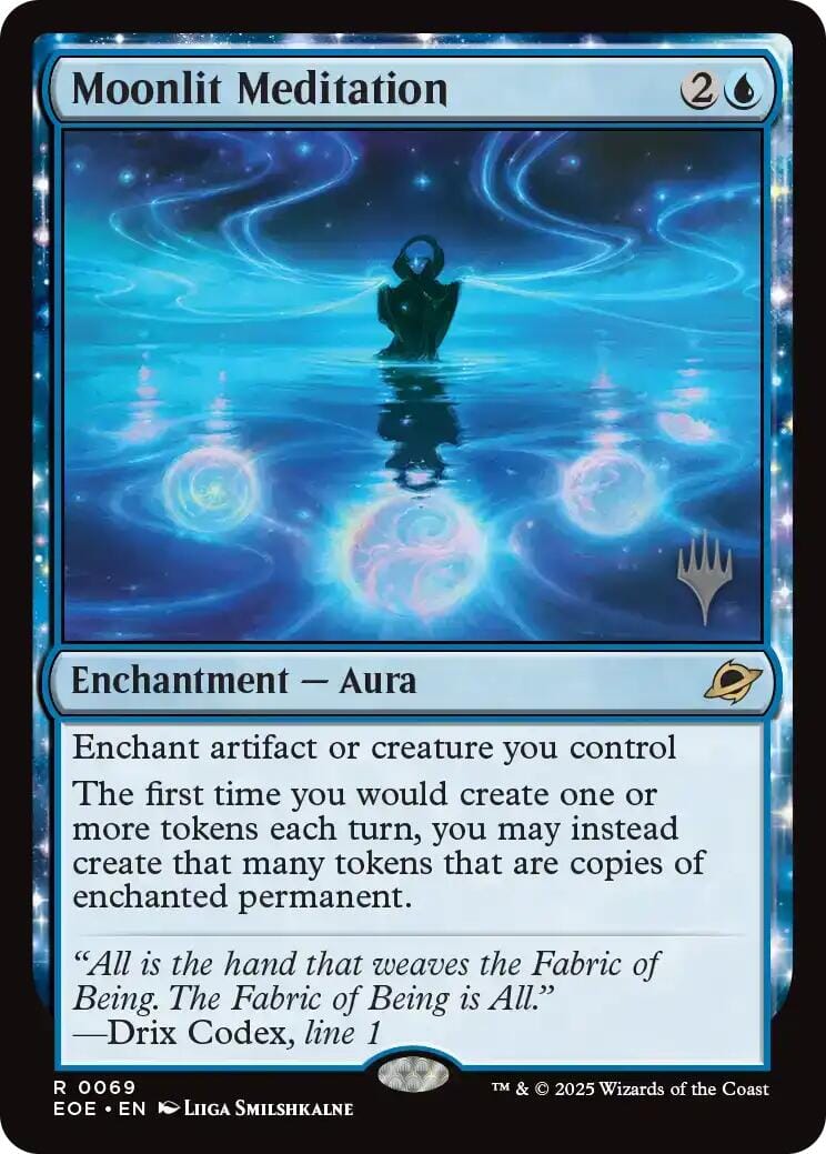 Moonlit Meditation [Edge of Eternities Promo Pack] MTG Single Magic: The Gathering  | Multizone: Comics And Games