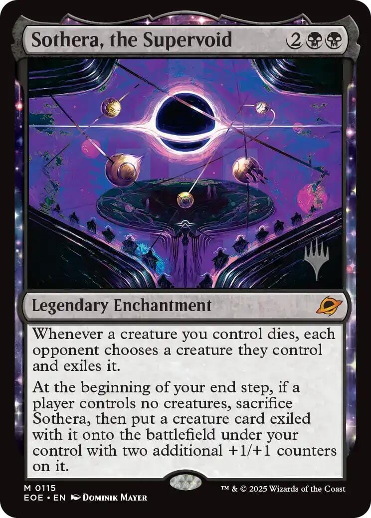 Sothera, the Supervoid (Promo Pack) [Edge of Eternities Promo Pack] MTG Single Magic: The Gathering  | Multizone: Comics And Games
