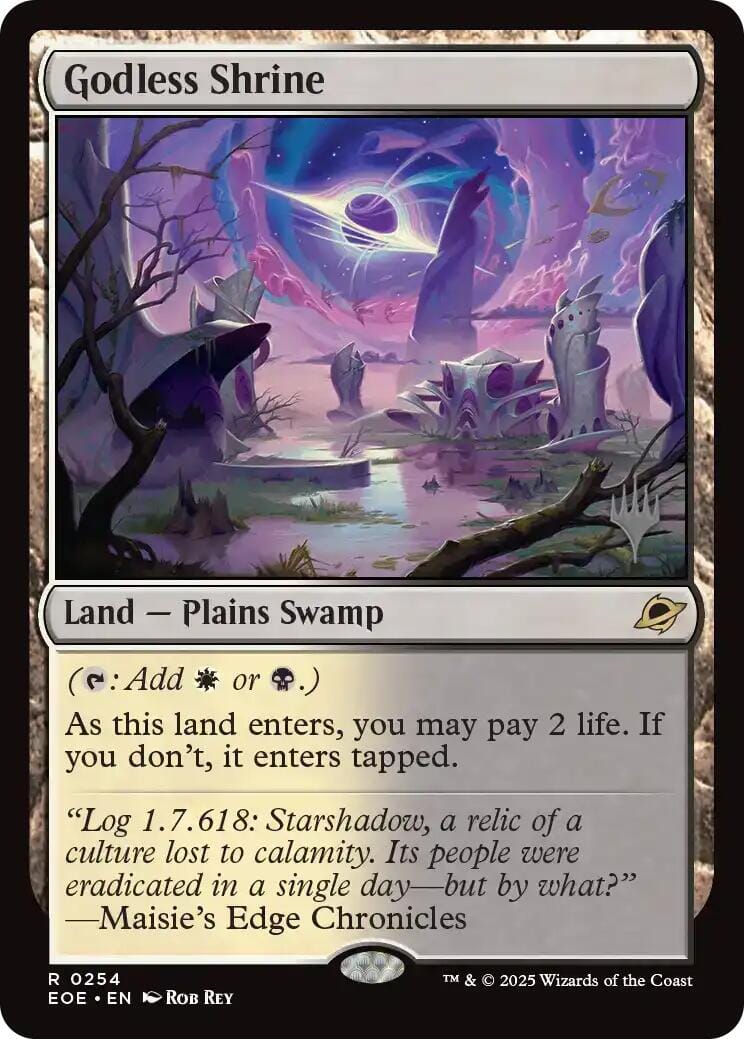 Godless Shrine (Promo Pack) [Edge of Eternities Promo Pack] MTG Single Magic: The Gathering  | Multizone: Comics And Games