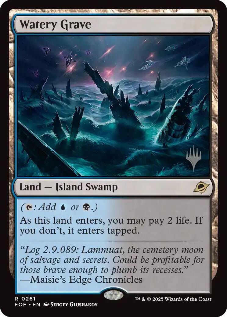 Watery Grave (Promo Pack) [Edge of Eternities Promo Pack] MTG Single Magic: The Gathering  | Multizone: Comics And Games