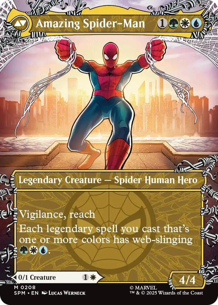 Peter Parker (0208) (Borderless) [Marvel's Spider-Man] MTG Single Magic: The Gathering  | Multizone: Comics And Games