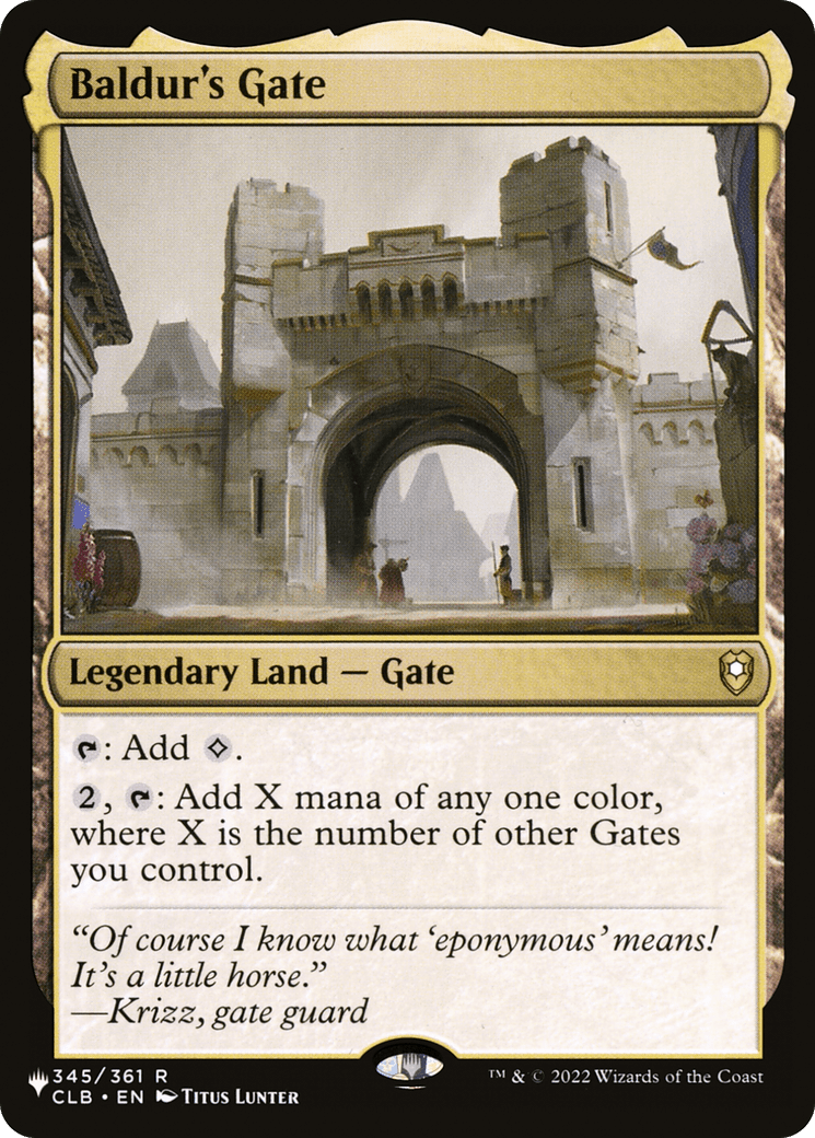 Baldur's Gate [The List] MTG Single Magic: The Gathering  | Multizone: Comics And Games