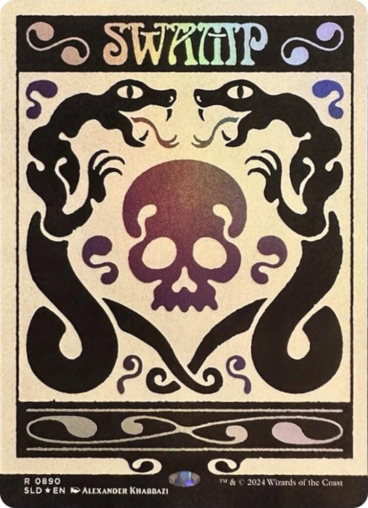 Swamp (0890) (Rainbow Foil) [Secret Lair Drop Series] MTG Single Magic: The Gathering  | Multizone: Comics And Games