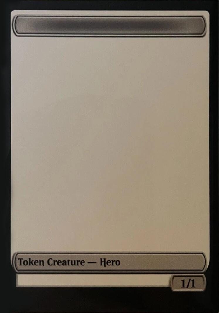 Blank Hero Token [FINAL FANTASY Tokens] MTG Single Magic: The Gathering  | Multizone: Comics And Games