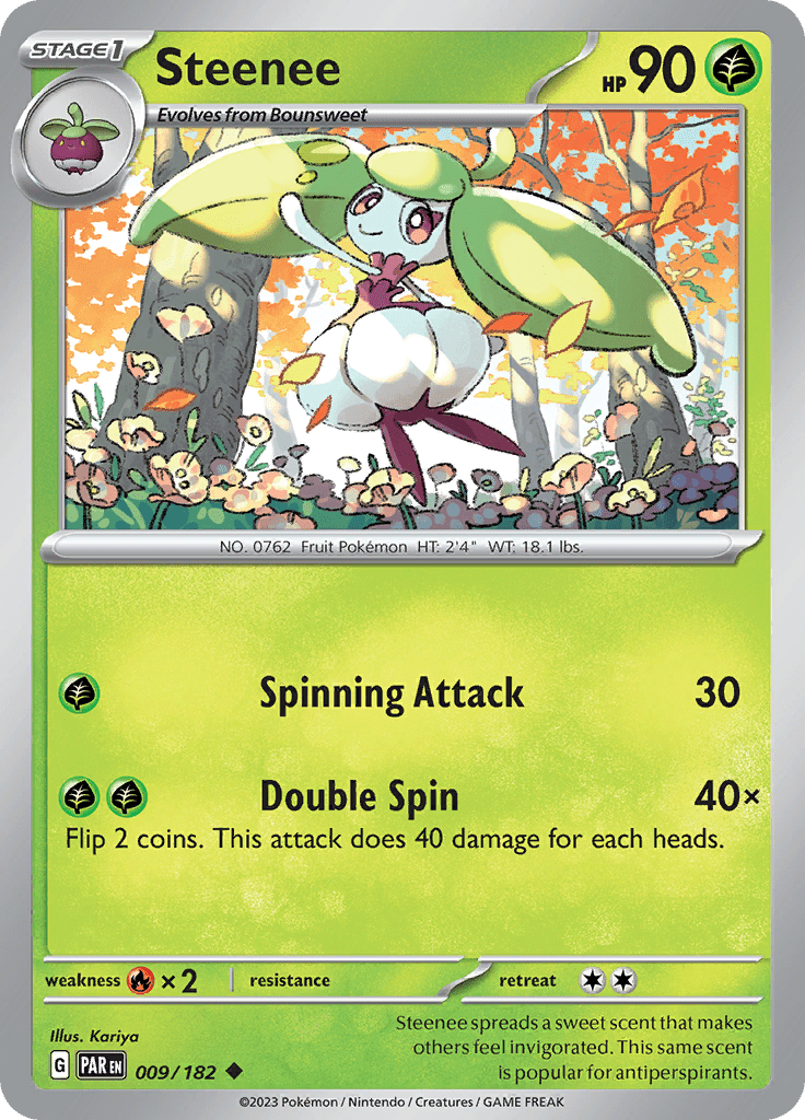 Steenee (009/182) [Scarlet & Violet: Paradox Rift] Pokemon Single Pokémon  | Multizone: Comics And Games