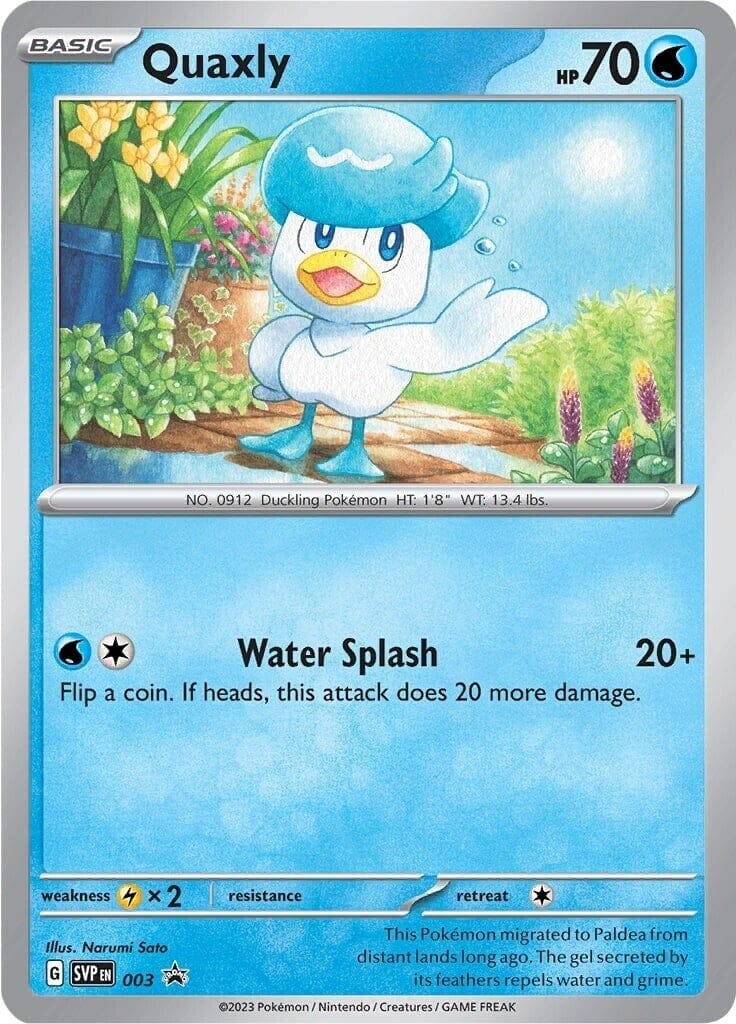 Quaxly (003) [Scarlet & Violet: Black Star Promos] Pokemon Single Pokémon  | Multizone: Comics And Games