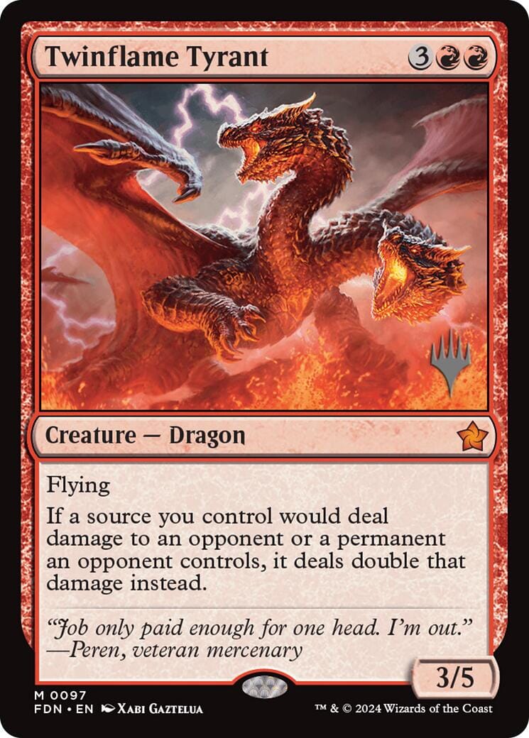 Twinflame Tyrant (Promo Pack) [Edge of Eternities Promo Pack] MTG Single Magic: The Gathering  | Multizone: Comics And Games